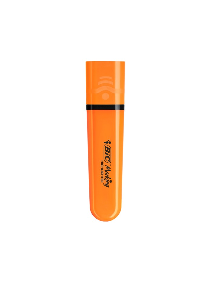 Rotulador bic flat fluorescente naranja neon caja de 12 unidades Rotulador bic flat fluorescente naranja neon caja de 12 unidades