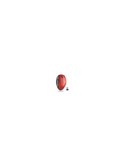 Raton ngs bee 800/1200/1600 dpi inalambrico 5 botones receptor usb-a 2,4 ghz color rojo