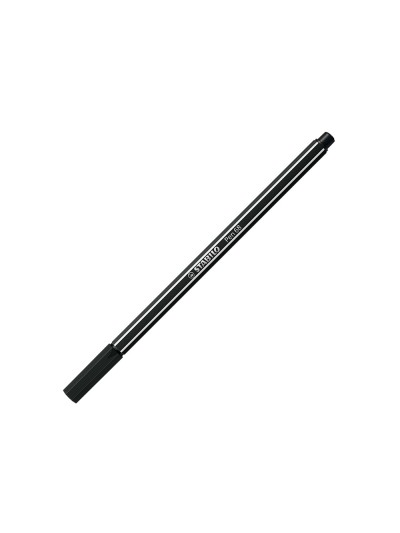 Rotulador stabilo acuarelable pen 68 negro punta gruesa 1mm
