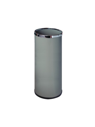 Paraguero metalico 301 gris aros cromado 50x21,5 cm