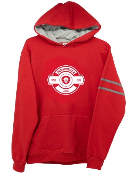 Sudadera Leo roja Peñacorada