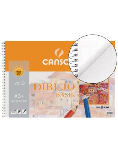 Bloc dibujo basik din a3 32.5x46 cm 20 hojas de 150 gr/m2