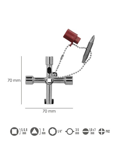 Llave De Cabina - Agua, Gas, Electricidad