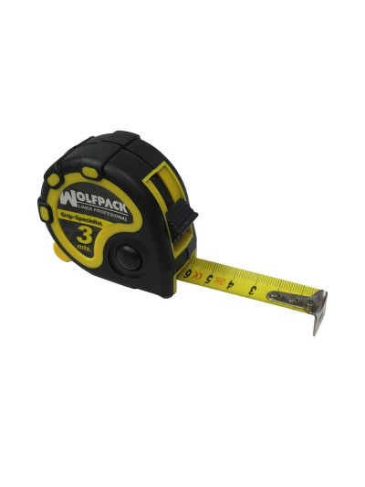 Flexometro 3 Metros Con Freno Wolfpack Grip Special
