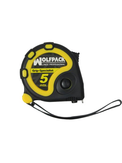 Flexometro 5 Metros Con Freno Wolfpack Grip Special
