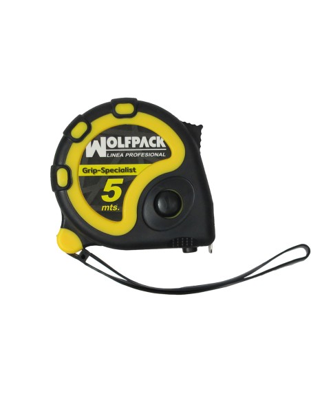 Flexometro 5 Metros Con Freno Wolfpack Grip Special