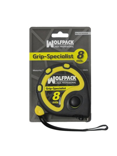 Flexometro 8 Metros Con Freno Wolfpack Grip Special