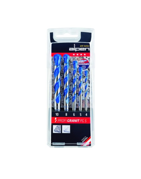 Estuche Brocas Alpen Granito  5 Piezas