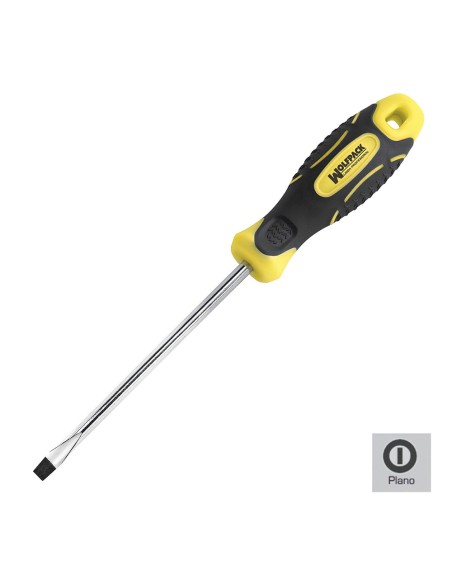 Destornillador Bimaterial Boca Estampada 3x100 mm.