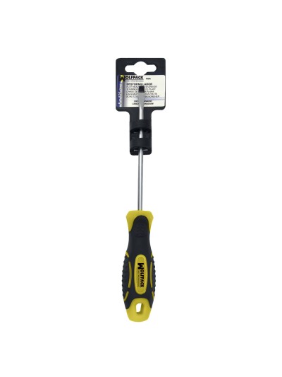 Destornillador Bimaterial Boca Estampada 3x100 mm.