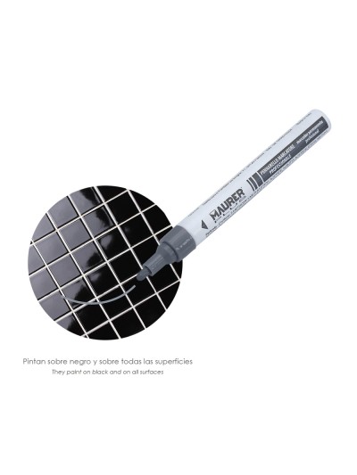 Rotulador Marcador Obra Profesional Pintura Permanente Plata