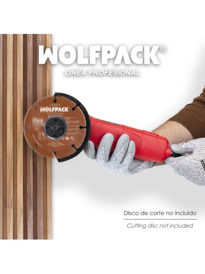 Amoladora Angular 710 Watt. Disco Ø 115 mm. 11.000 R.P.M. Mango 2 Posiciones Eje M14 Protector Disco Ajustable