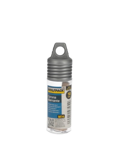 Corona Diamante Para Amoladora Ø 10 mm. Conexión Rosca M14. Corte Seco