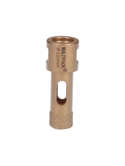 Corona Diamante Para Amoladora Ø 16 mm. Conexión Rosca M14. Corte Seco
