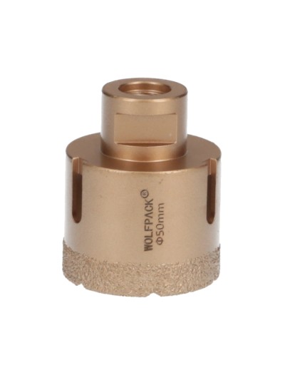 Corona Diamante Para Amoladora Ø 50 mm. Conexión Rosca M14. Corte Seco