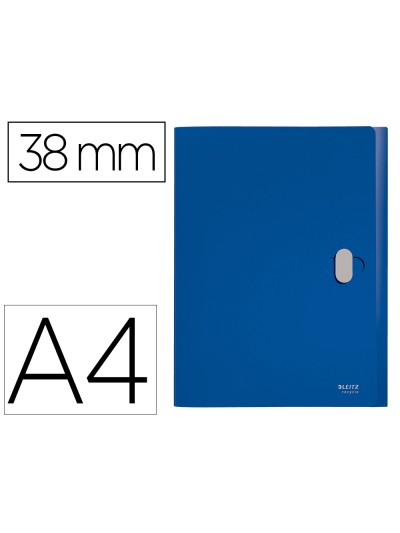 Carpeta de proyectos leitz recycle din a4 polipropileno lomo 38 mm azul