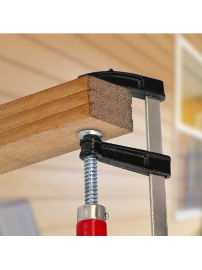 Sargento / Torniquete Mango Madera  100x 50 mm. Clips Para Madera, Sargento Carpinteria, Abrazaderas Carpinteria, Prensa Madera.