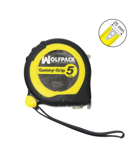 Flexometro Magnetico Grip Topline 5 Metros / 25 mm. Con Freno Metro Magnetico, Medición, Metro Magnetico, Hogar, Bricolaje