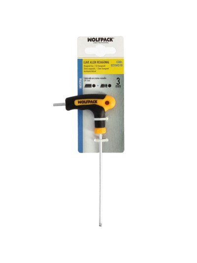 Llave Allen Con Bola Mango Bimaterial "Soft Touch" Forma T 3,0 mm. Acero Cromo Vanadio, Destornillador allen, llave hexagonal