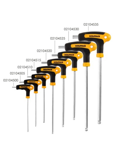 Llave Allen Con Bola Mango Bimaterial "Soft Touch" Forma T 4,0 mm. Acero Cromo Vanadio, Destornillador allen, llave hexagonal