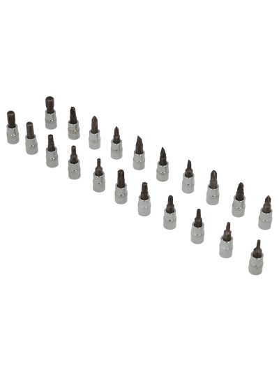 Juego Llaves De Vaso y Puntas 1/4" 46 Piezas. Con Apadtador. Cromo Vanadio, Kit Llave Combinada, Kit Carraca, Juego Llaves Vaso