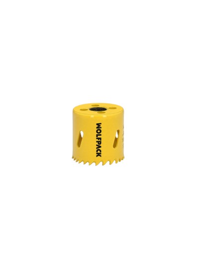 Corona Sierra Bimetal Ø 46 mm. Templado Termico, Base Reforzada. Corona Madera, Broca Agujeros Madera, Acero, Hierro, Plasticos
