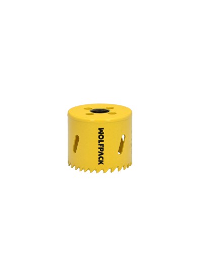 Corona Sierra Bimetal Ø 54 mm. Templado Termico, Base Reforzada. Corona Madera, Broca Agujeros Madera, Acero, Hierro, Plasticos