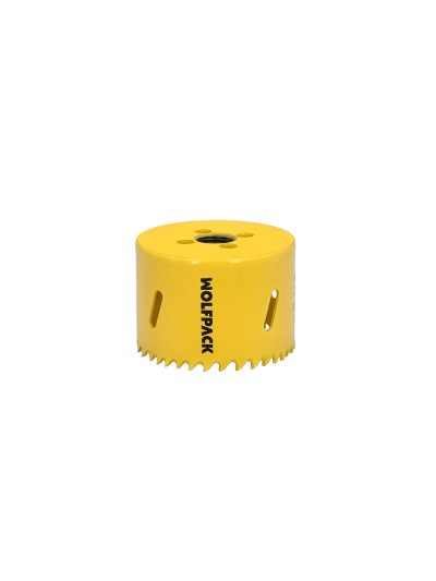 Corona Sierra Bimetal Ø 60 mm. Templado Termico, Base Reforzada. Corona Madera, Broca Agujeros Madera, Acero, Hierro, Plasticos