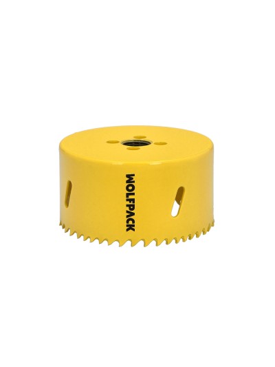 Corona Sierra Bimetal Ø 86 mm. Templado Termico, Base Reforzada. Corona Madera, Broca Agujeros Madera, Acero, Hierro, Plasticos