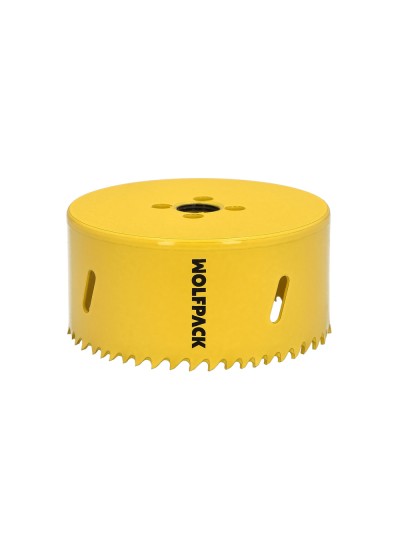 Corona Sierra Bimetal Ø 95 mm. Templado Termico, Base Reforzada. Corona Madera, Broca Agujeros Madera, Acero, Hierro, Plasticos