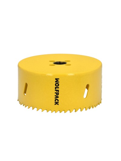Corona Sierra Bimetal Ø 98 mm. Templado Termico, Base Reforzada. Corona Madera, Broca Agujeros Madera, Acero, Hierro, Plasticos