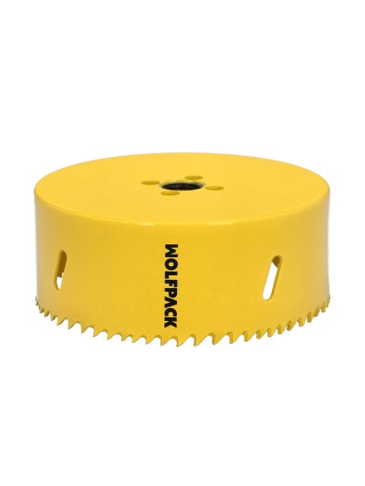 Corona Sierra Bimetal Ø 111 mm. Templado Termico, Base Reforzada. Corona Madera, Broca Agujeros Madera, Acero, Hierro, Plasticos