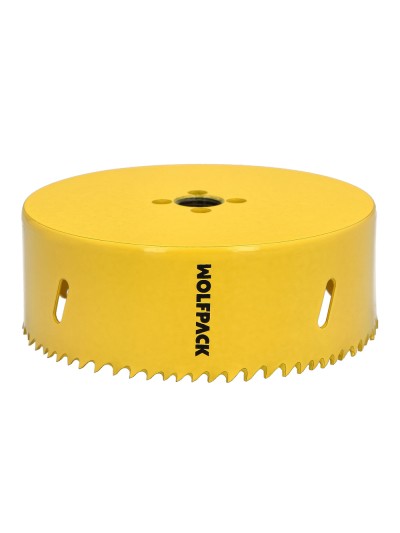 Corona Sierra Bimetal Ø 121 mm. Templado Termico, Base Reforzada. Corona Madera, Broca Agujeros Madera, Acero, Hierro, Plasticos