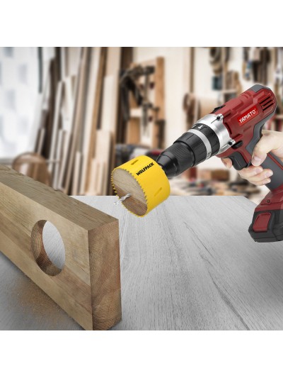 Corona Sierra Bimetal Ø 152 mm. Templado Termico, Base Reforzada. Corona Madera, Broca Agujeros Madera, Acero, Hierro, Plasticos