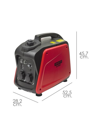 Generador Inverter Gasolina Silencioso 1,8 Kw Motor 4 Tiempos. Motor 4 Tiempos OHV. Estación Energia Generador Electricidad