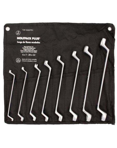 Juego Llaves Acodadas Wolfpack Plus 8 Piezas