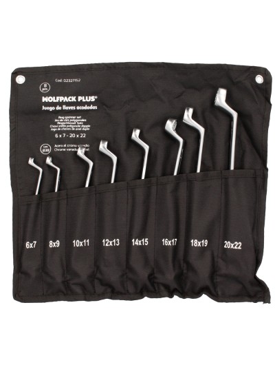 Juego Llaves Acodadas Wolfpack Plus 8 Piezas