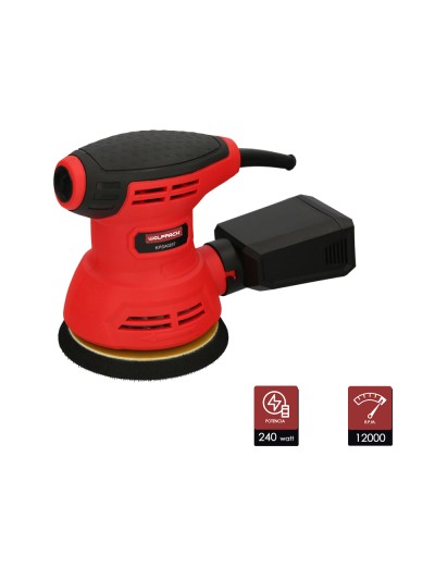 Lijadora Wolfpack Orbital 240 Watt. Lijadora Multifunción. Decapado, Lijado, Eliminar Oxido, Disco Ø 125 mm.