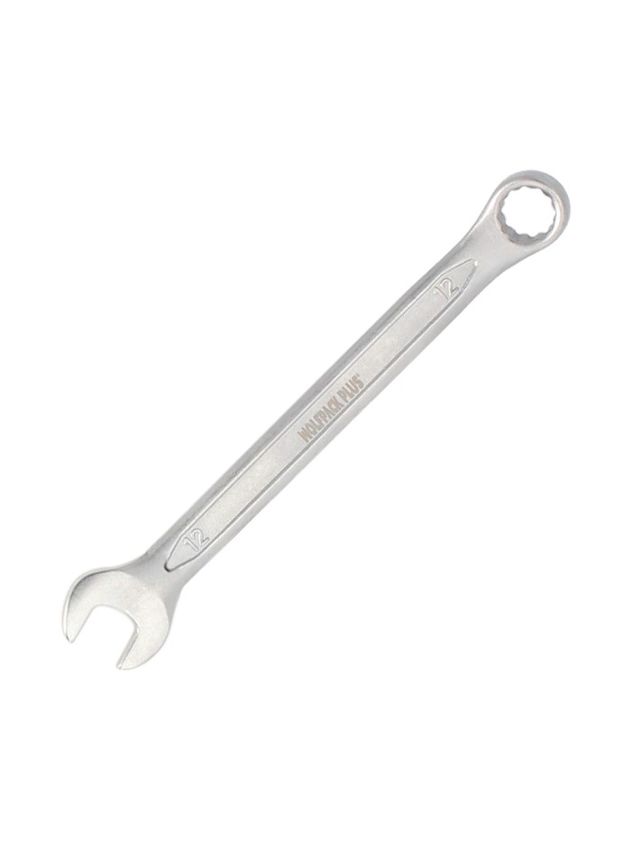 Llave Combinada Plus 12x12 Acero Cromo Vanadio DIN 3113. Llave Doble Boca, Llave Fija, Llave Estrella