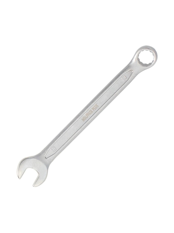 Llave Combinada Plus 13x13 Acero Cromo Vanadio DIN 3113. Llave Doble Boca, Llave Fija, Llave Estrella