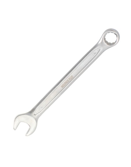 Llave Combinada Plus 14x14 Acero Cromo Vanadio DIN 3113. Llave Doble Boca, Llave Fija, Llave Estrella