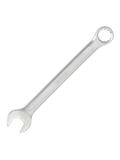 Llave Combinada Plus 22x22 Acero Cromo Vanadio DIN 3113. Llave Doble Boca, Llave Fija, Llave Estrella
