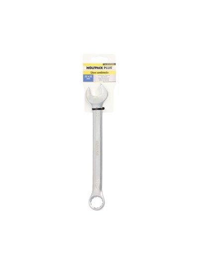 Llave Combinada Plus 22x22 Acero Cromo Vanadio DIN 3113. Llave Doble Boca, Llave Fija, Llave Estrella