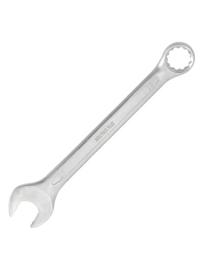 Llave Combinada Plus 25x25 Acero Cromo Vanadio DIN 3113. Llave Doble Boca, Llave Fija, Llave Estrella