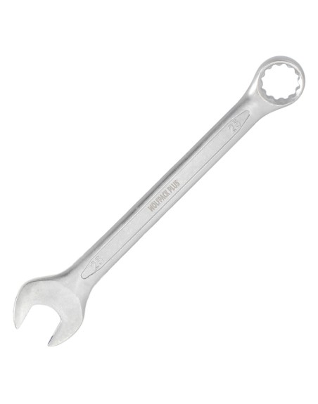 Llave Combinada Plus 25x25 Acero Cromo Vanadio DIN 3113. Llave Doble Boca, Llave Fija, Llave Estrella
