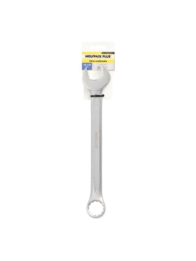 Llave Combinada Plus 28x28 Acero Cromo Vanadio DIN 3113. Llave Doble Boca, Llave Fija, Llave Estrella