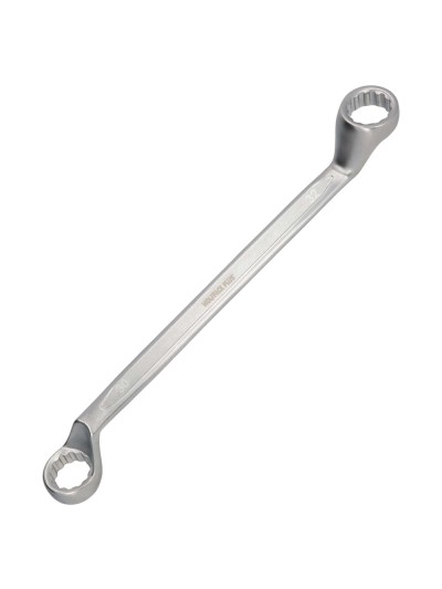 Llave Estrella Acodada Plus Acero Cromo Vanadio 30x32 DIN 838. Llave Doble Boca Acodada, Llave Fija Estrella Acodada