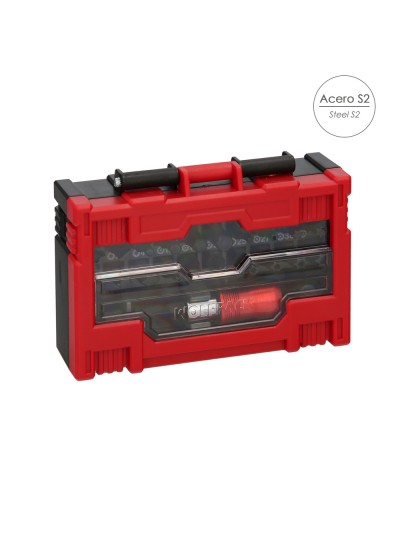 Juego De Puntas Destornillador Acero Con Adaptador Rapido 32 Piezas