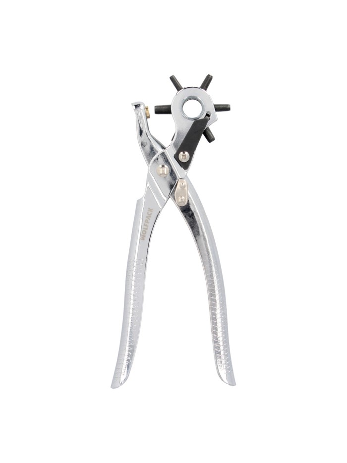 Sacabocados Estrella Profesional 225 mm. Agujeros de Ø 2,5 a 5 mm. Alicates Agujeros, Perforador Cuero, Alicates Cinturones,