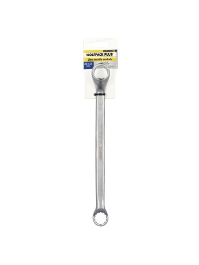 Llave Estrella Acodada Plus Acero Cromo Vanadio 21x23 DIN 838. Llave Doble Boca Acodada, Llave Fija Estrella Acodada